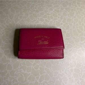 Authentic EUC Gucci Pink Leather Wallet